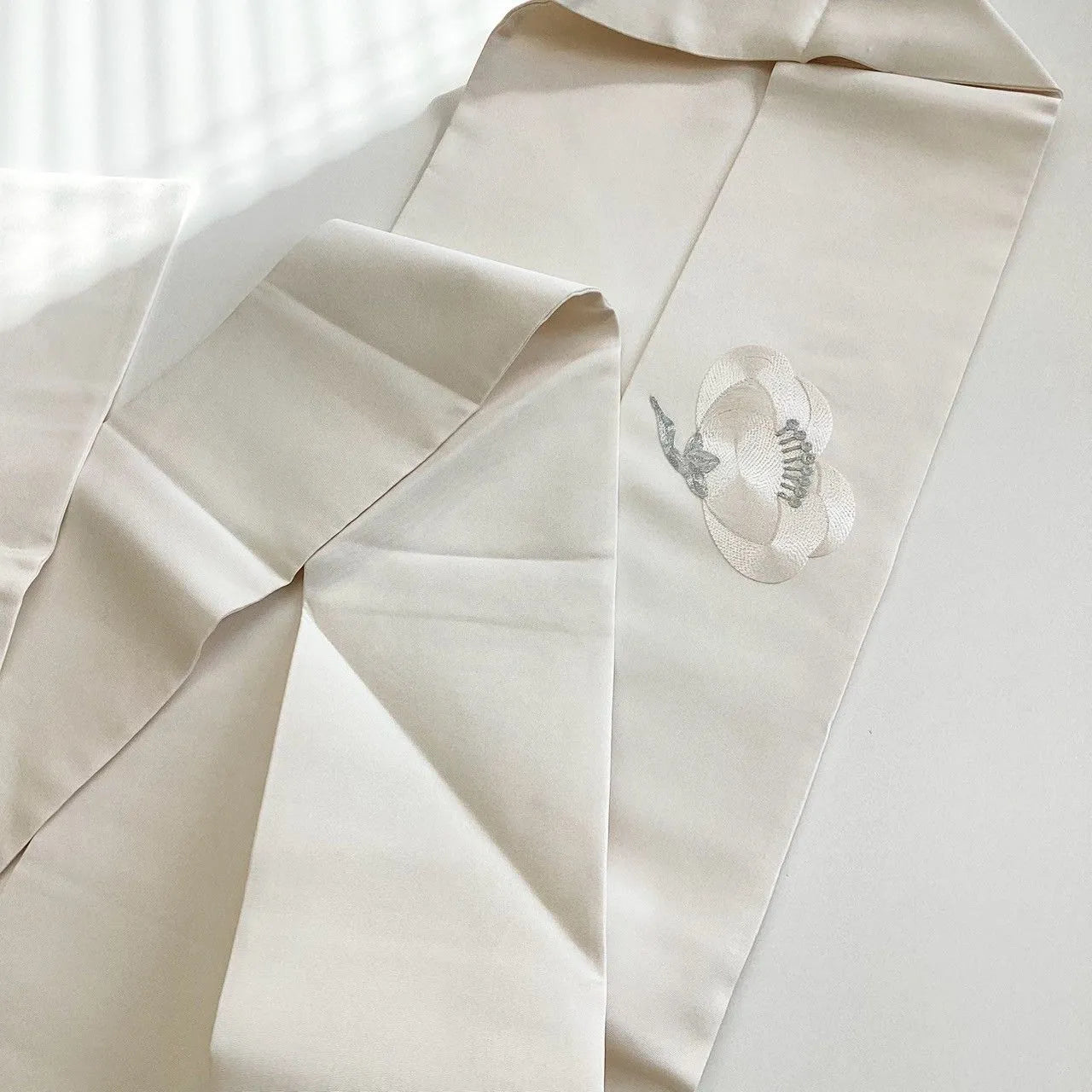 5758# Japanese Vintage Nagoya Obi Belt Kimono Fabric Silk Traditional Embroidery