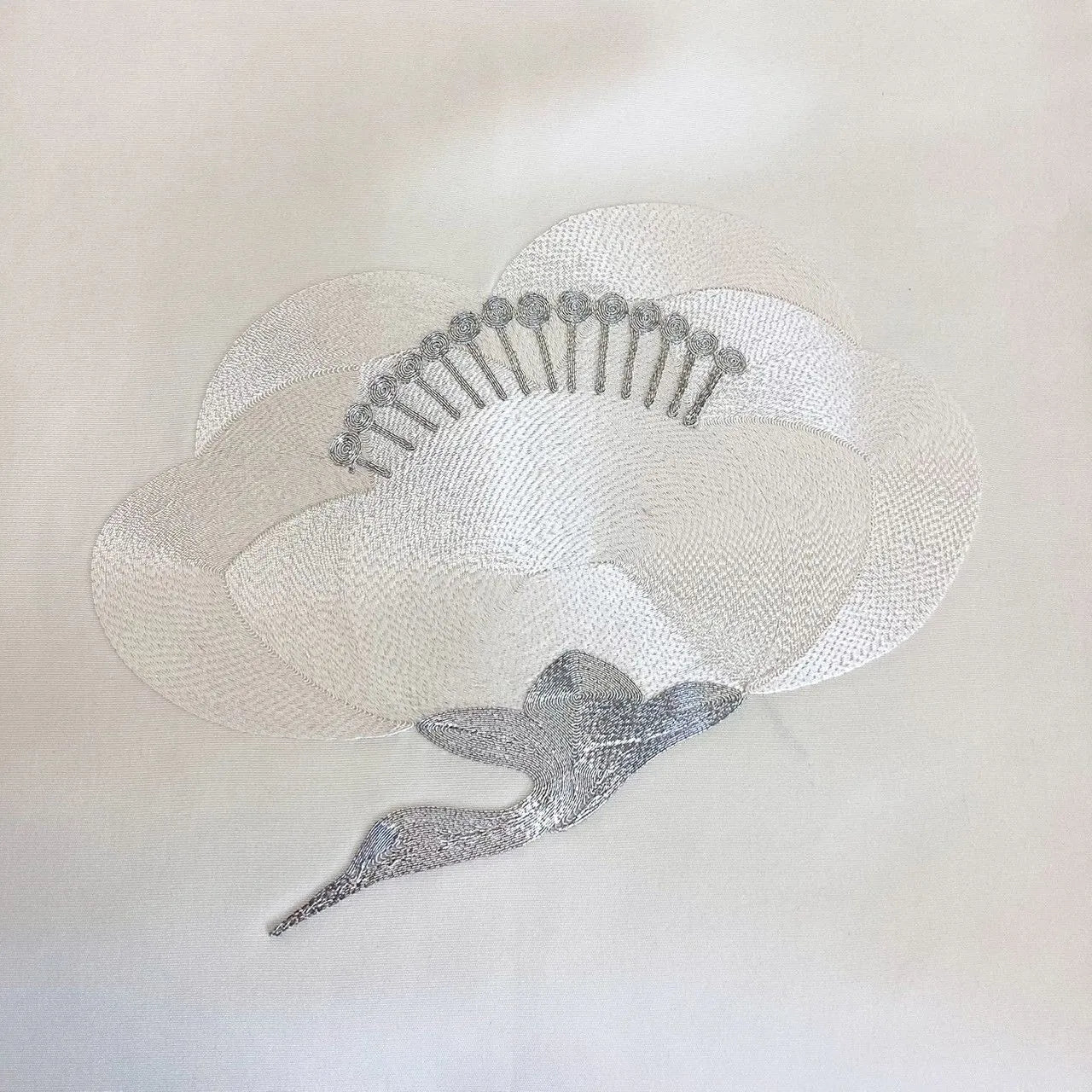 5758# Japanese Vintage Nagoya Obi Belt Kimono Fabric Silk Traditional Embroidery