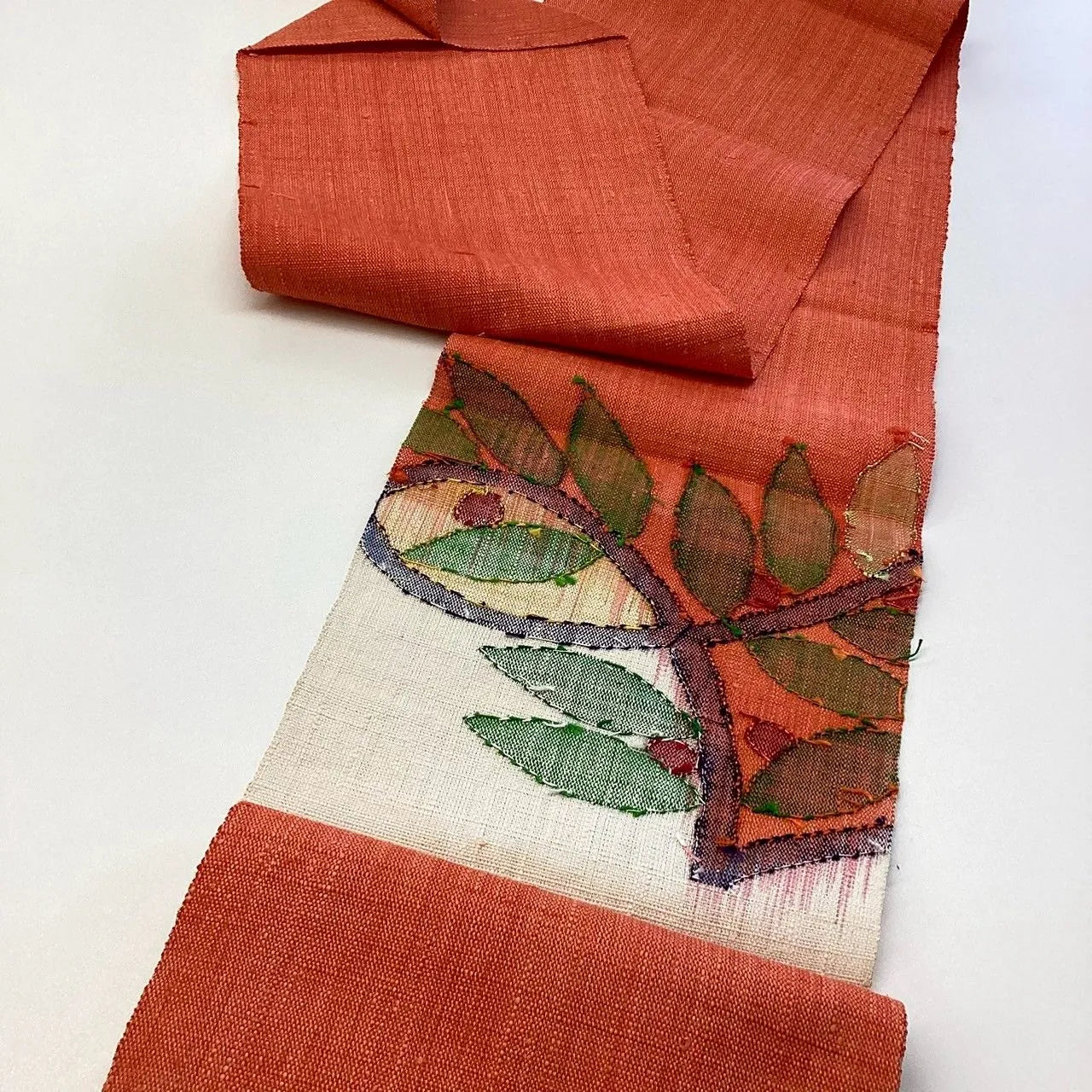 5759# Japanese Vintage Nagoya Obi Belt Kimono Pongee Fabric Silk Traditional