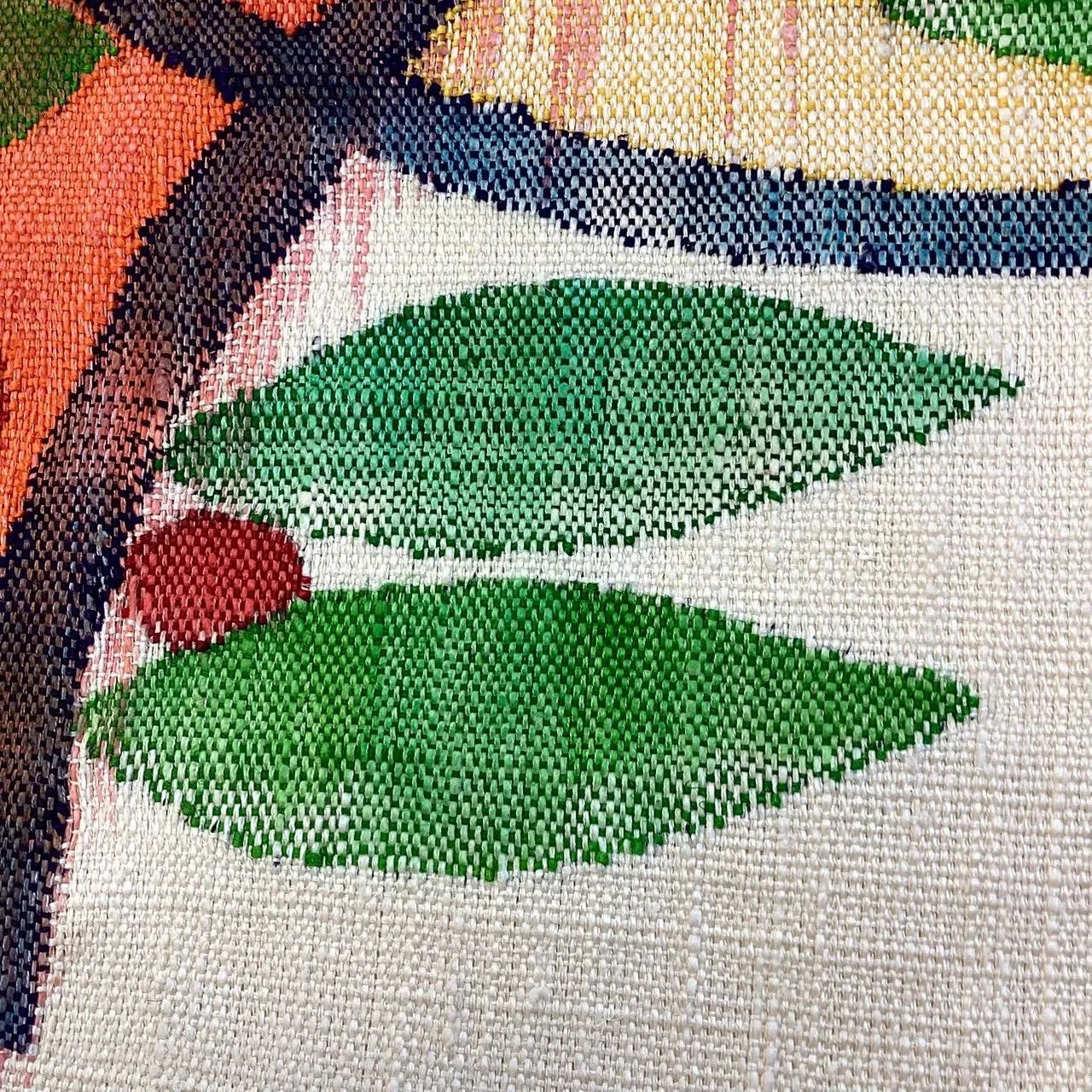 5759# Japanese Vintage Nagoya Obi Belt Kimono Pongee Fabric Silk Traditional