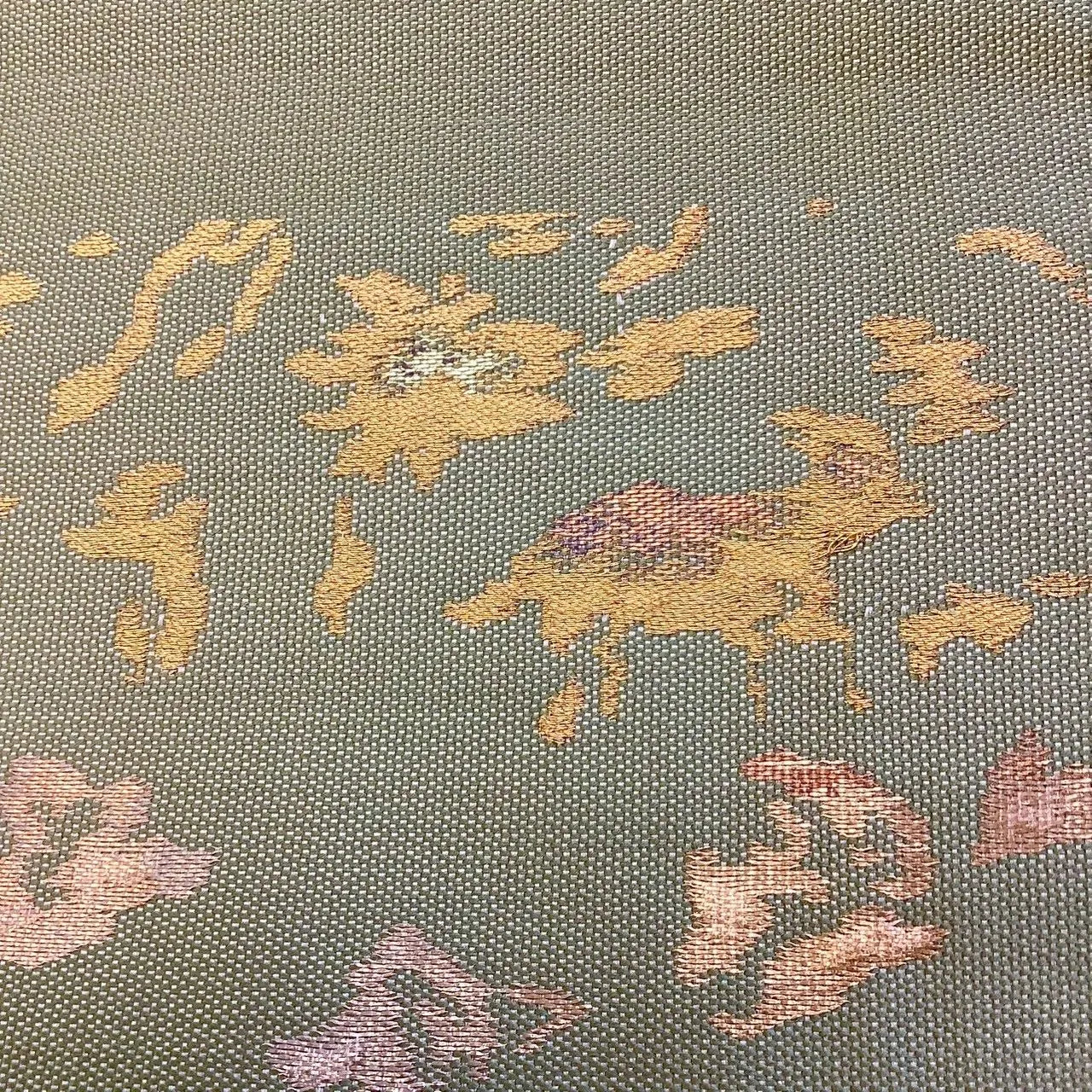 5760# Japanese Vintage Nagoya Obi Belt Kimono Fabric Silk Traditional