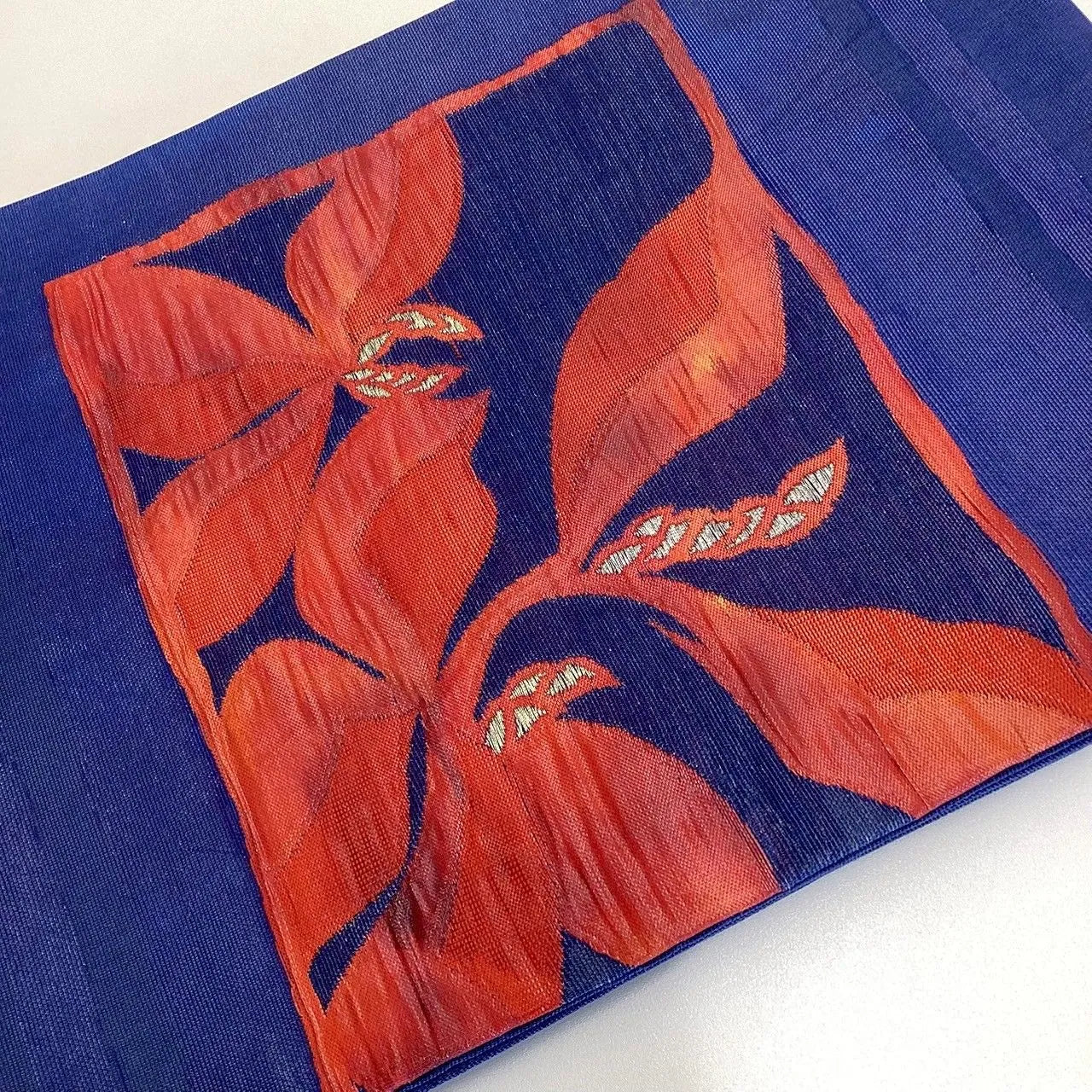 5763# Japanese Vintage Nagoya Obi Belt Kimono Fabric Silk Traditional Summer