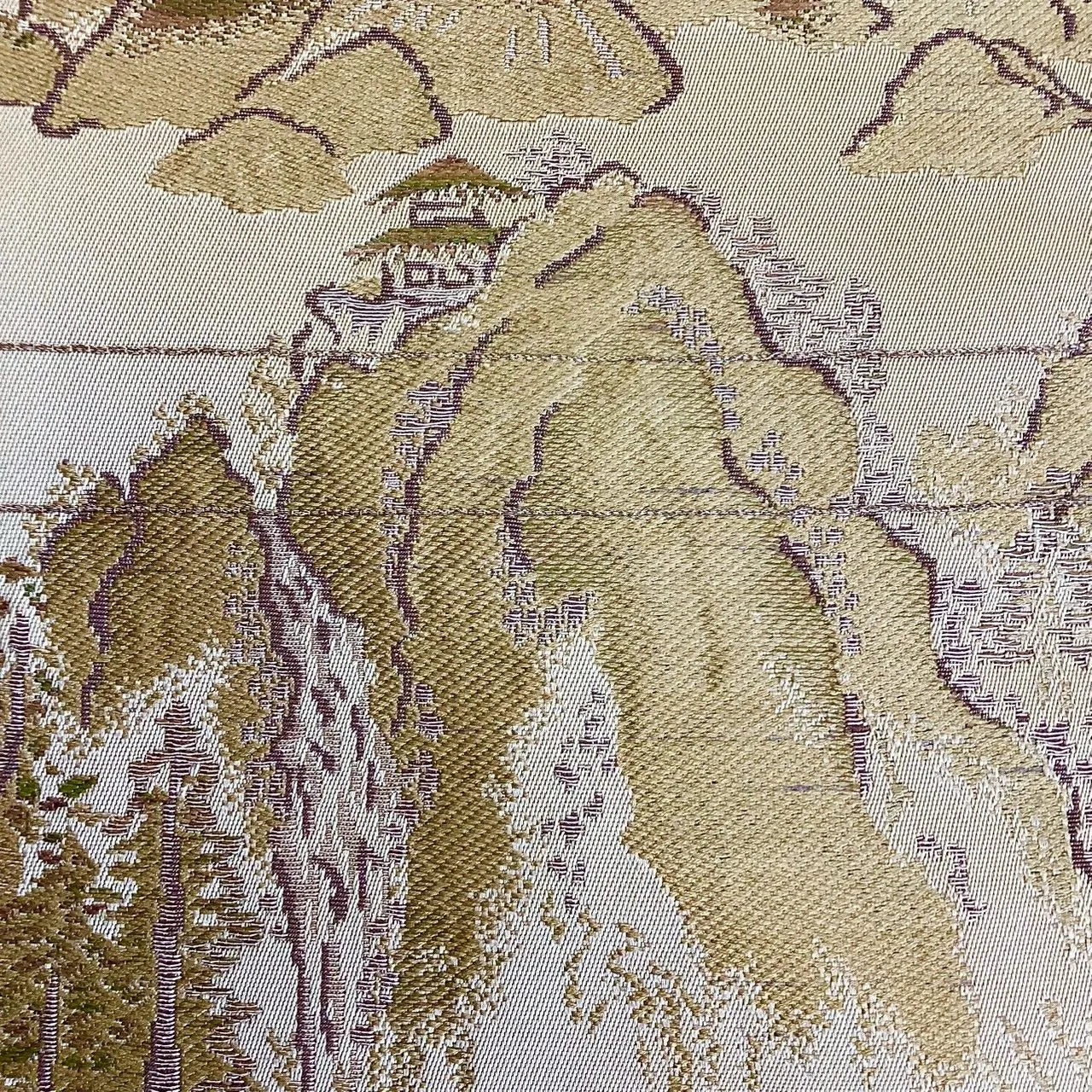 5769# Japanese Vintage Nagoya Obi Belt Kimono Fabric Silk Traditional