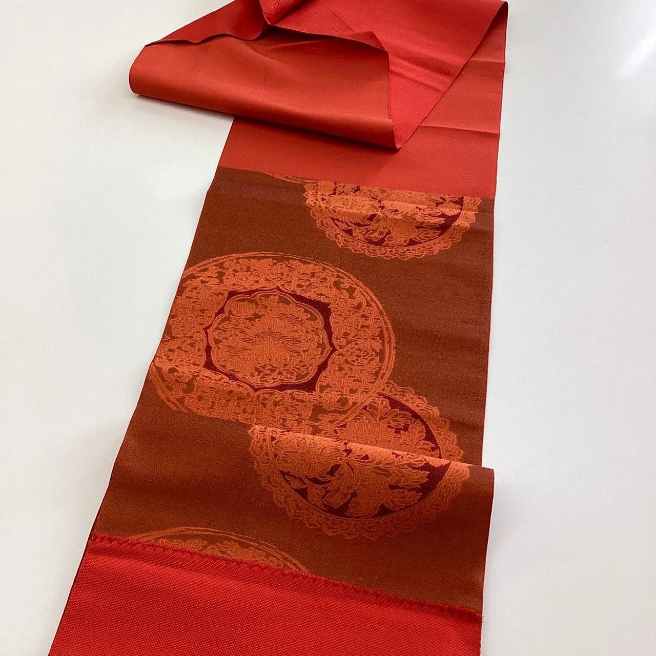 5772# Japanese Vintage Nagoya Obi Belt Kimono Fabric Silk Traditional