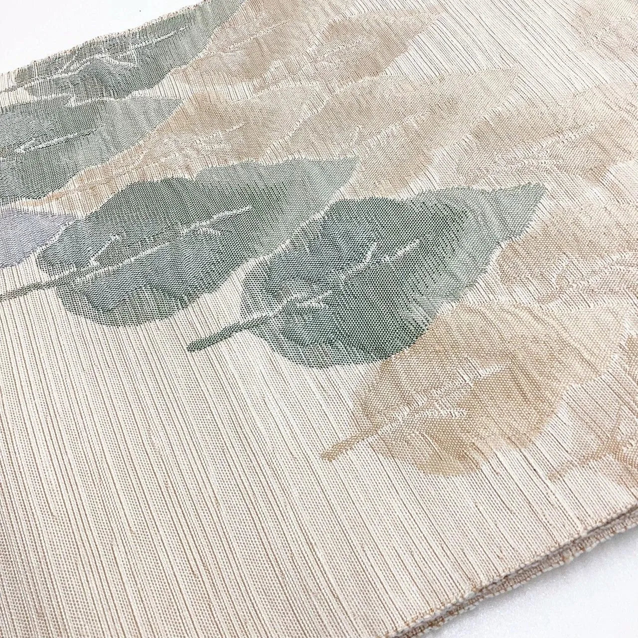 5779# Japanese Vintage Nagoya Obi Belt Kimono Pongee Fabric Silk Traditional