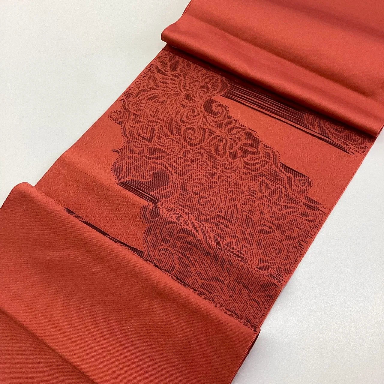 5785# Japanese Vintage Nagoya Obi Belt Kimono Fabric Silk Traditional Untailored