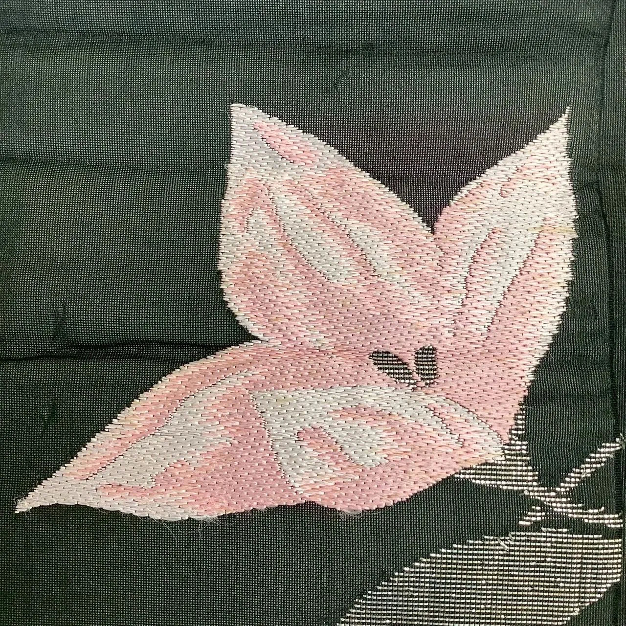 5788# Japanese Vintage Nagoya Obi Belt Kimono Fabric Silk Traditional Summer