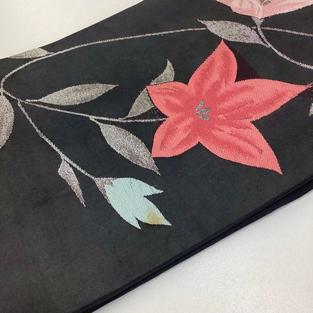 5788# Japanese Vintage Nagoya Obi Belt Kimono Fabric Silk Traditional Summer