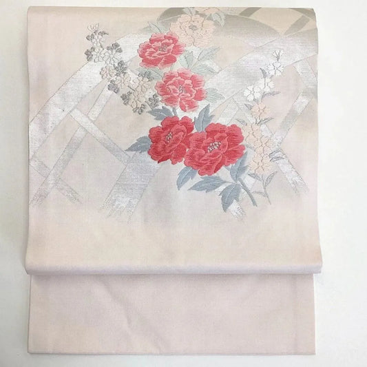 5753# Japanese Vintage Nagoya Obi Belt Kimono Fabric Silk Traditional