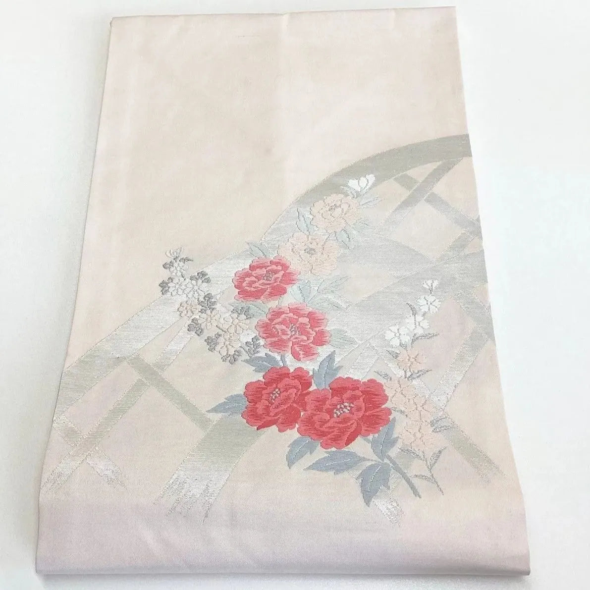 5753# Japanese Vintage Nagoya Obi Belt Kimono Fabric Silk Traditional