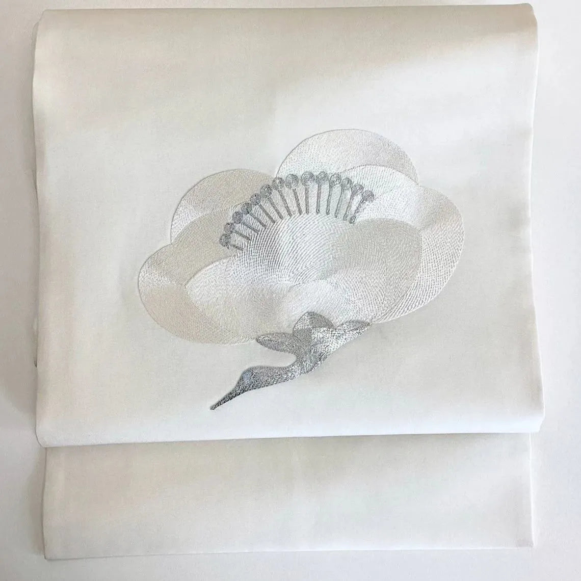 5758# Japanese Vintage Nagoya Obi Belt Kimono Fabric Silk Traditional Embroidery