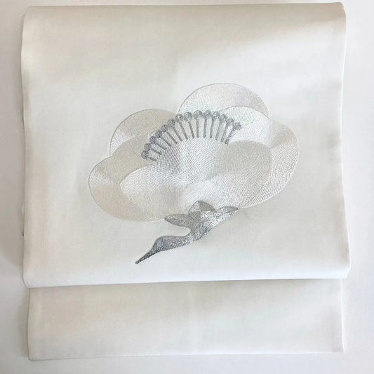 5758# Japanese Vintage Nagoya Obi Belt Kimono Fabric Silk Traditional Embroidery