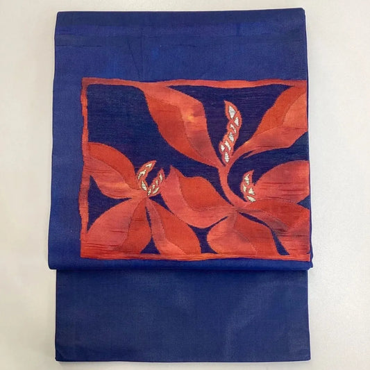 5763# Japanese Vintage Nagoya Obi Belt Kimono Fabric Silk Traditional Summer