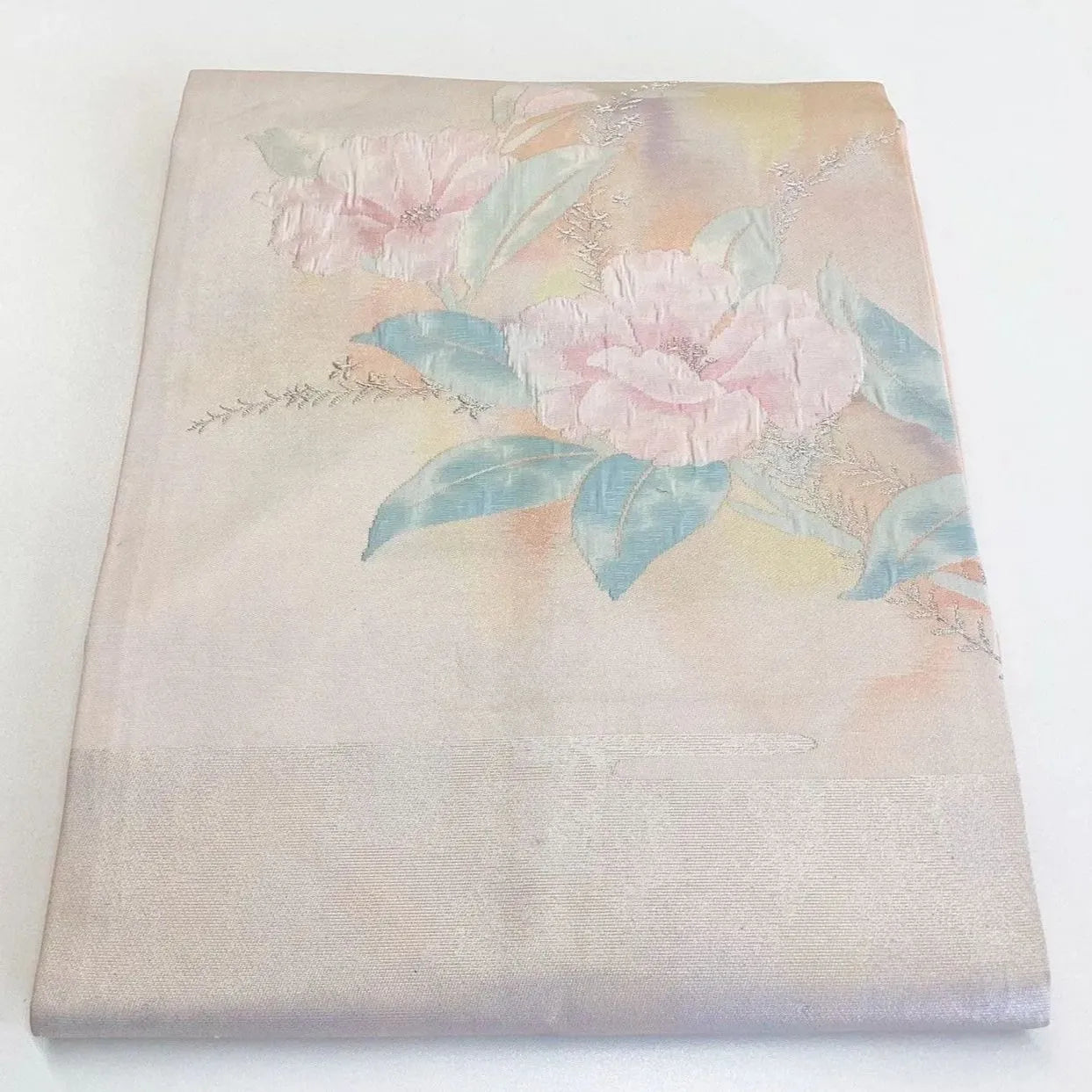 5765# Japanese Vintage Nagoya Obi Belt Kimono Fabric Silk Traditional