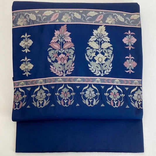 5767# Japanese Vintage Nagoya Obi Belt Kimono Fabric Silk Traditional