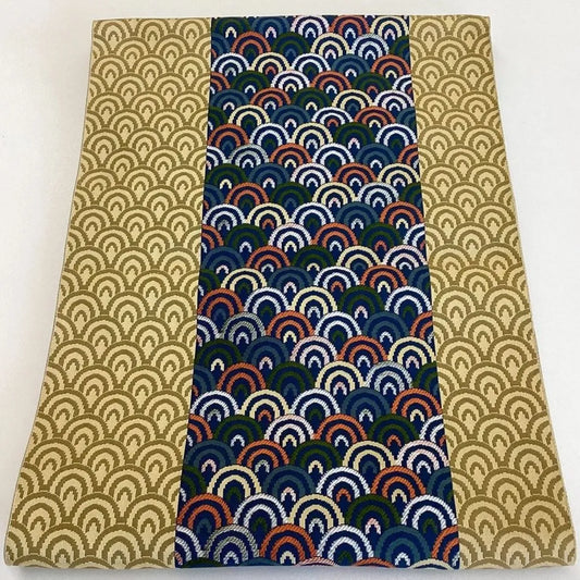 5768# Japanese Vintage Nagoya Obi Belt Kimono Fabric Silk Traditional Embroidery