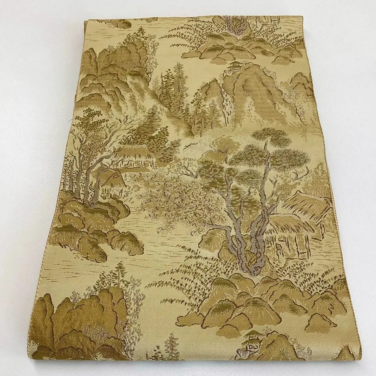 5769# Japanese Vintage Nagoya Obi Belt Kimono Fabric Silk Traditional