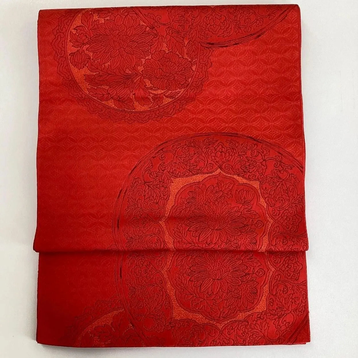 5772# Japanese Vintage Nagoya Obi Belt Kimono Fabric Silk Traditional