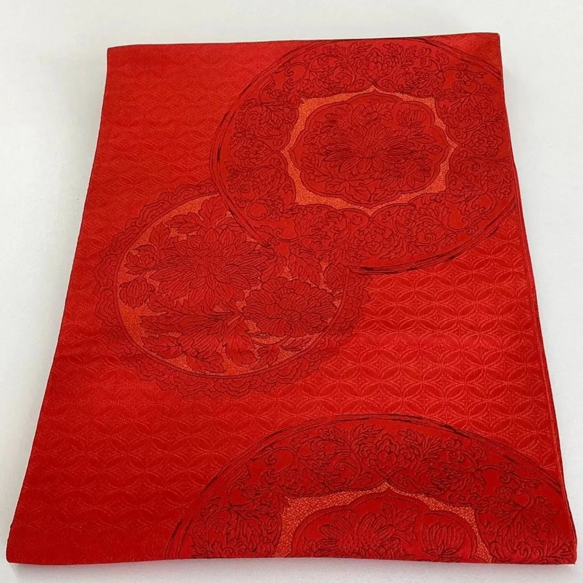 5772# Japanese Vintage Nagoya Obi Belt Kimono Fabric Silk Traditional