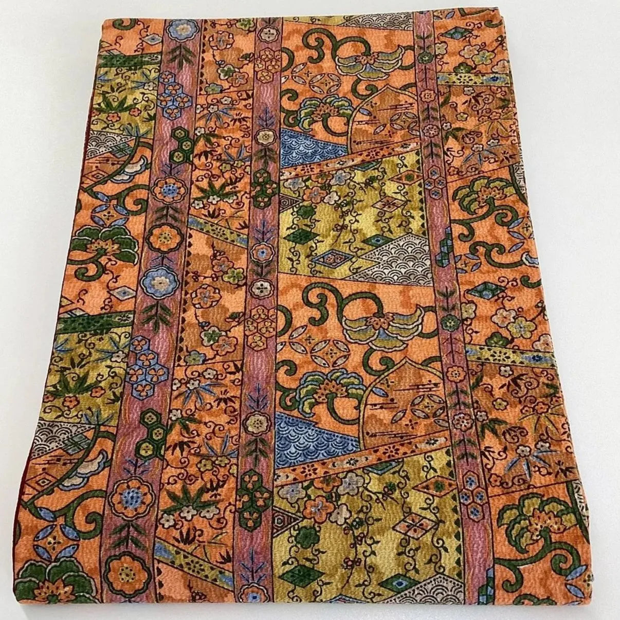 5777# Japanese Vintage Nagoya Obi Belt Kimono Fabric Silk Traditional