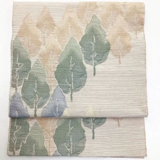 5779# Japanese Vintage Nagoya Obi Belt Kimono Pongee Fabric Silk Traditional