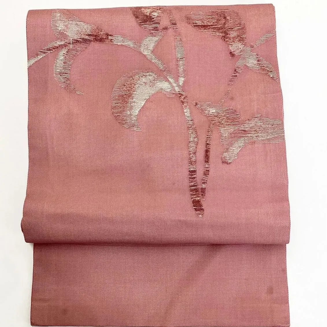 5787# Japanese Vintage Nagoya Obi Belt Kimono Fabric Silk Traditional Summer