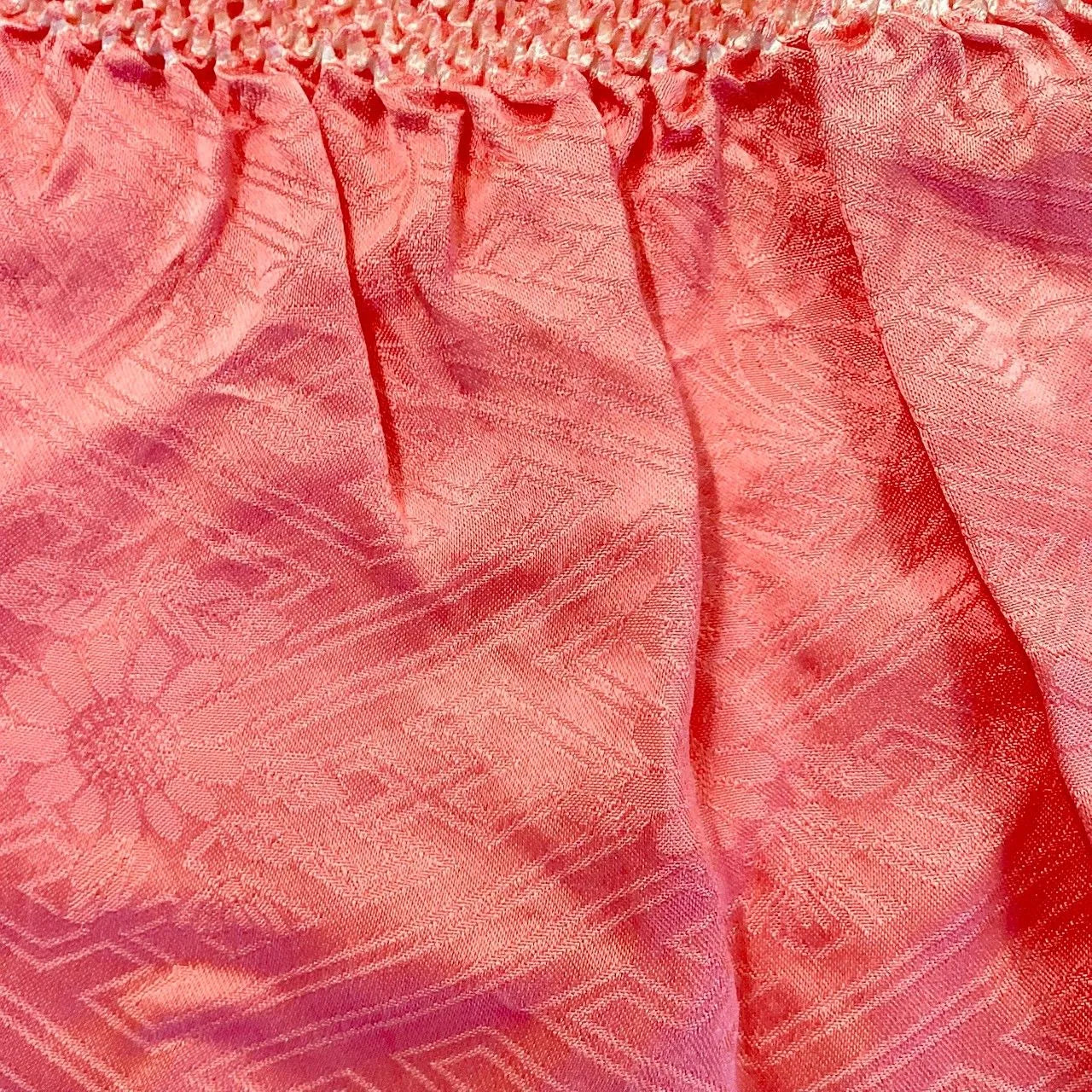 5863# Japanese Kimono Accessory Obiage and Obijime 2-piece Set Silk Shibori