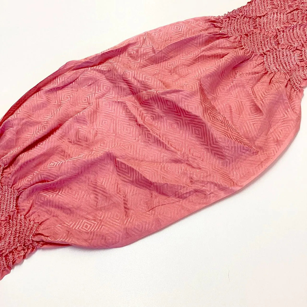 5864# Japanese Kimono Accessory Obiage and Obijime 2-piece Set Silk Shibori