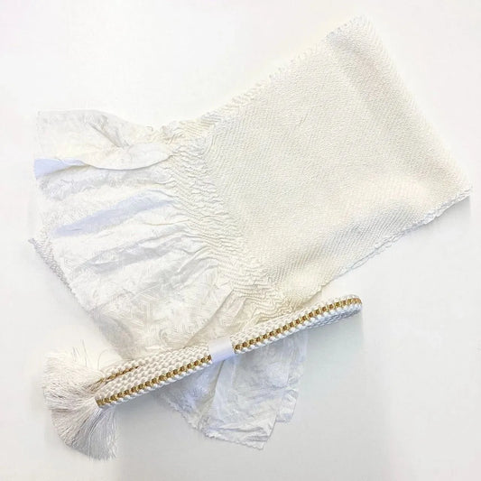 5862# Japanese Kimono Accessory Obiage and Obijime 2-piece Set Silk Shibori