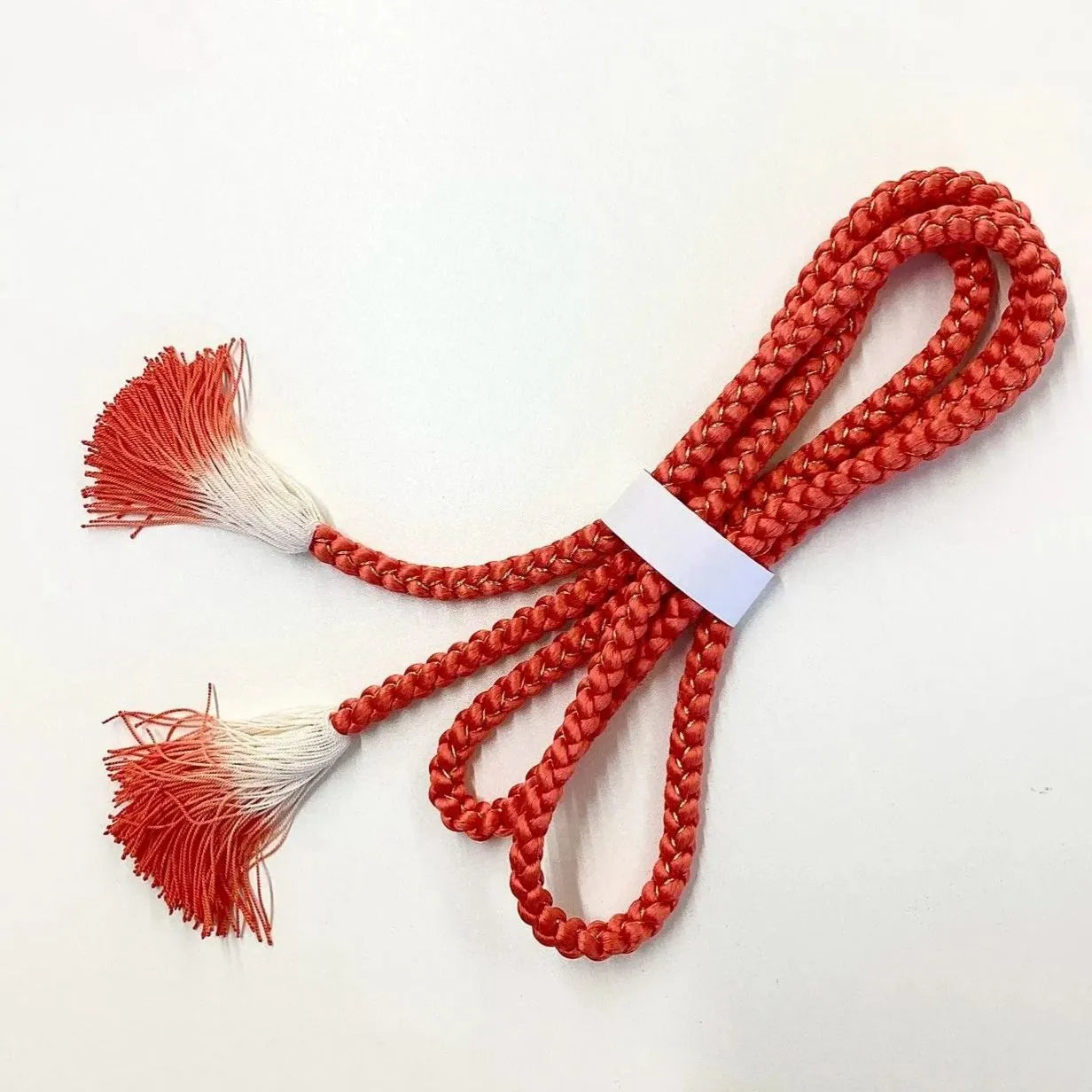 5863# Japanese Kimono Accessory Obiage and Obijime 2-piece Set Silk Shibori