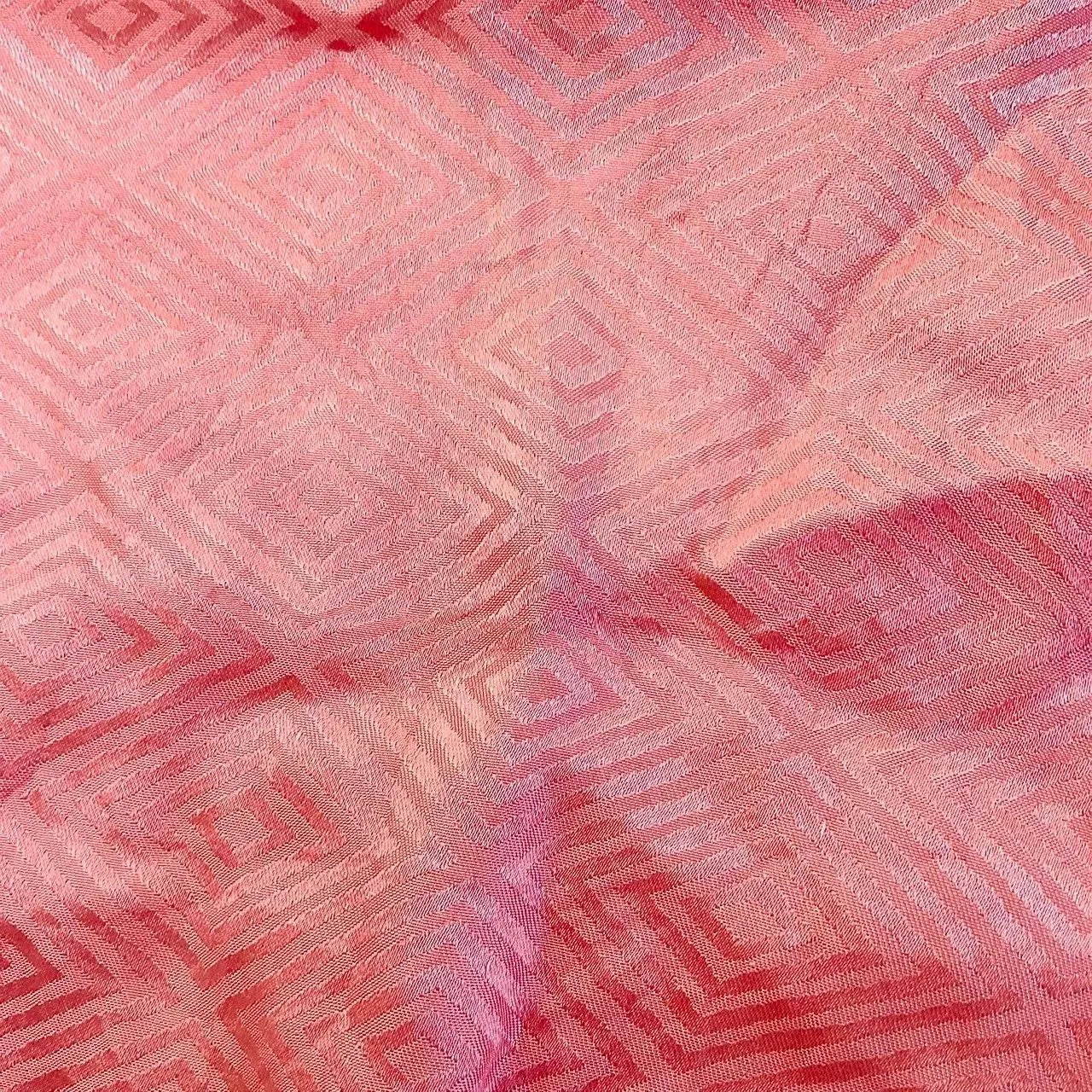 5864# Japanese Kimono Accessory Obiage and Obijime 2-piece Set Silk Shibori