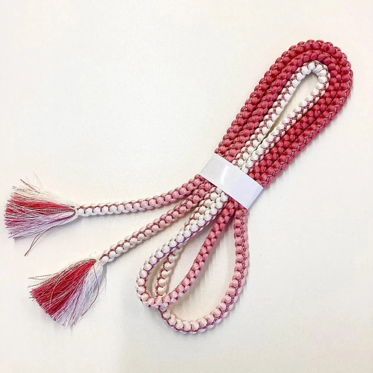 5864# Japanese Kimono Accessory Obiage and Obijime 2-piece Set Silk Shibori