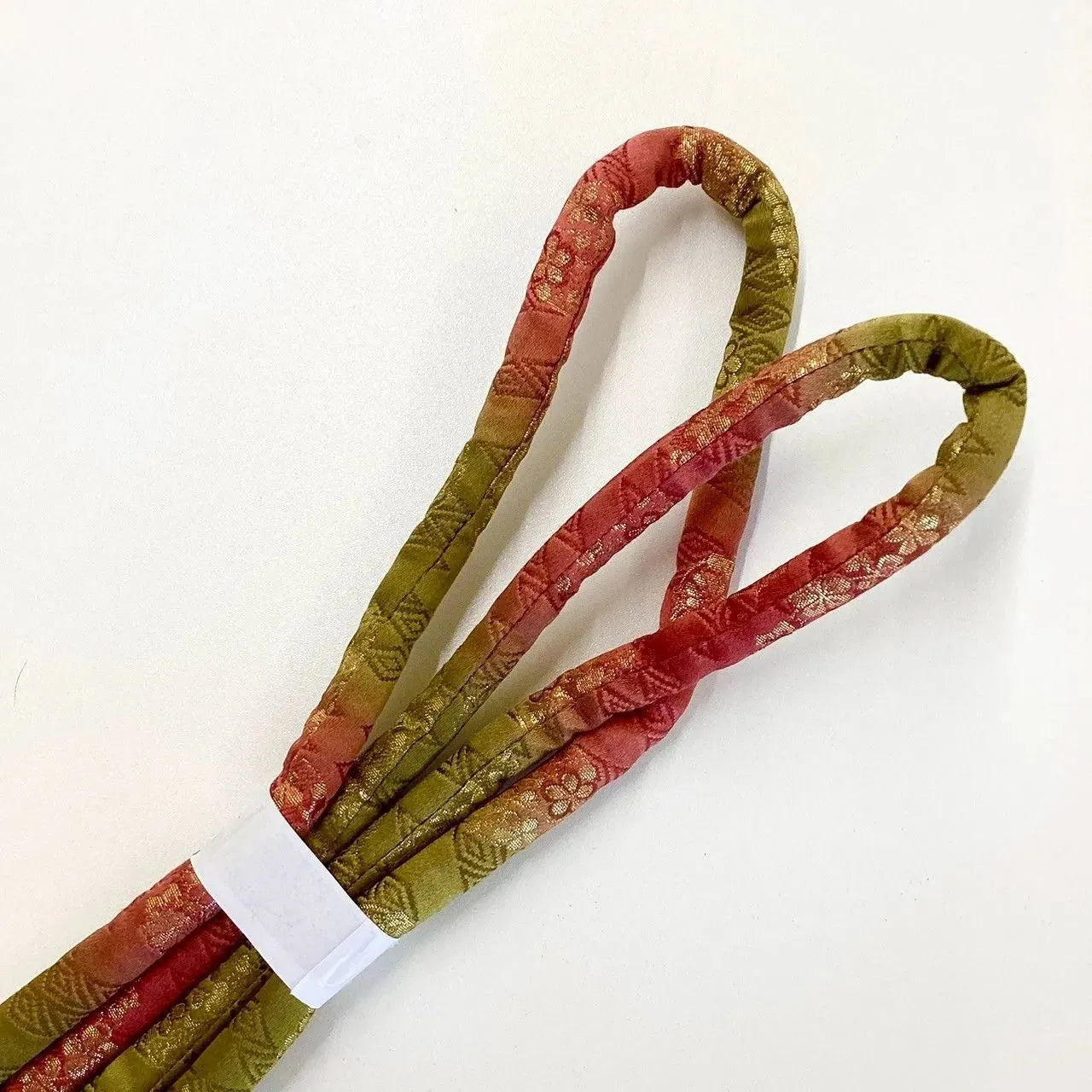 5865# Japanese Kimono Accessory Obiage and Obijime 2-piece Set Silk Shibori