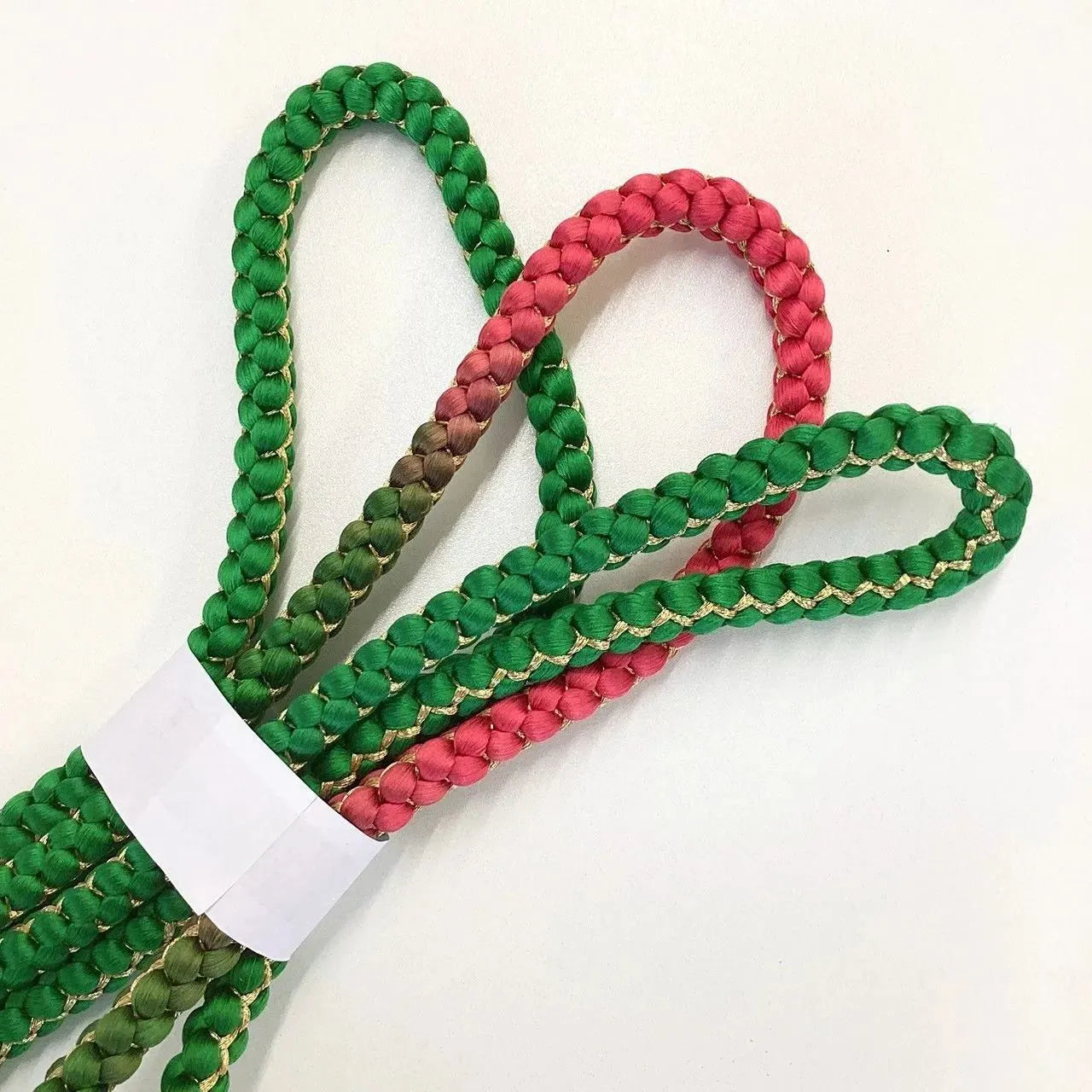 5866# Japanese Kimono Accessory Obiage and Obijime 2-piece Set Silk Shibori