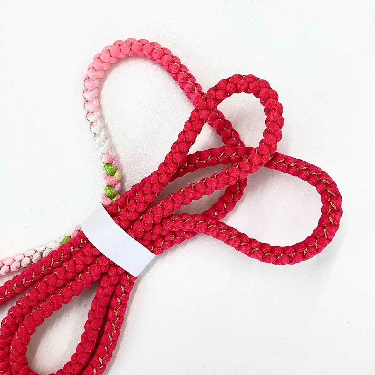 5869# Japanese Kimono Accessory Obiage and Obijime 2-piece Set Silk Shibori