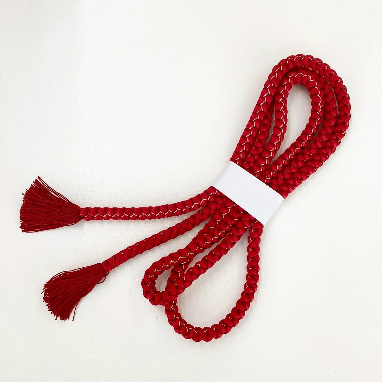 5874# Japanese Kimono Accessory Obiage and Obijime 2-piece Set Silk Shibori