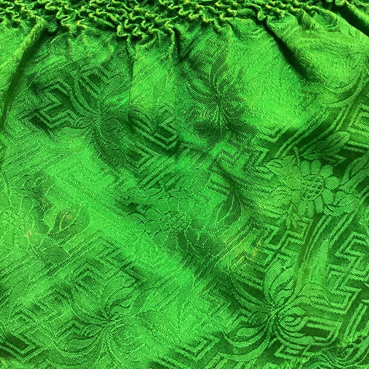 5879# Japanese Kimono Accessory Obiage and Obijime 2-piece Set Silk Shibori