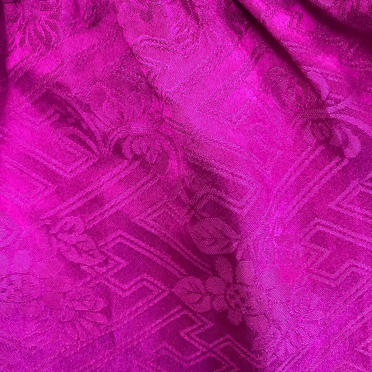 5880# Japanese Kimono Accessory Obiage and Obijime 2-piece Set Silk Shibori