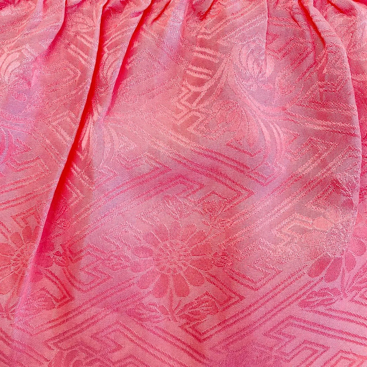 5881# Japanese Kimono Accessory Obiage and Obijime 2-piece Set Silk Shibori