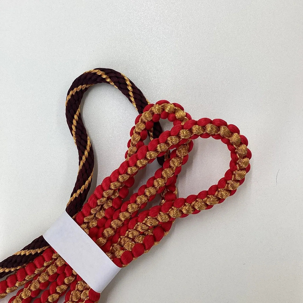 5887# Japanese Kimono Accessory Obiage and Obijime 2-piece Set Silk Shibori