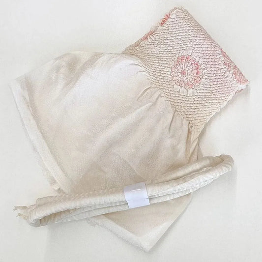 5870# Japanese Kimono Accessory Obiage and Obijime 2-piece Set Silk Shibori