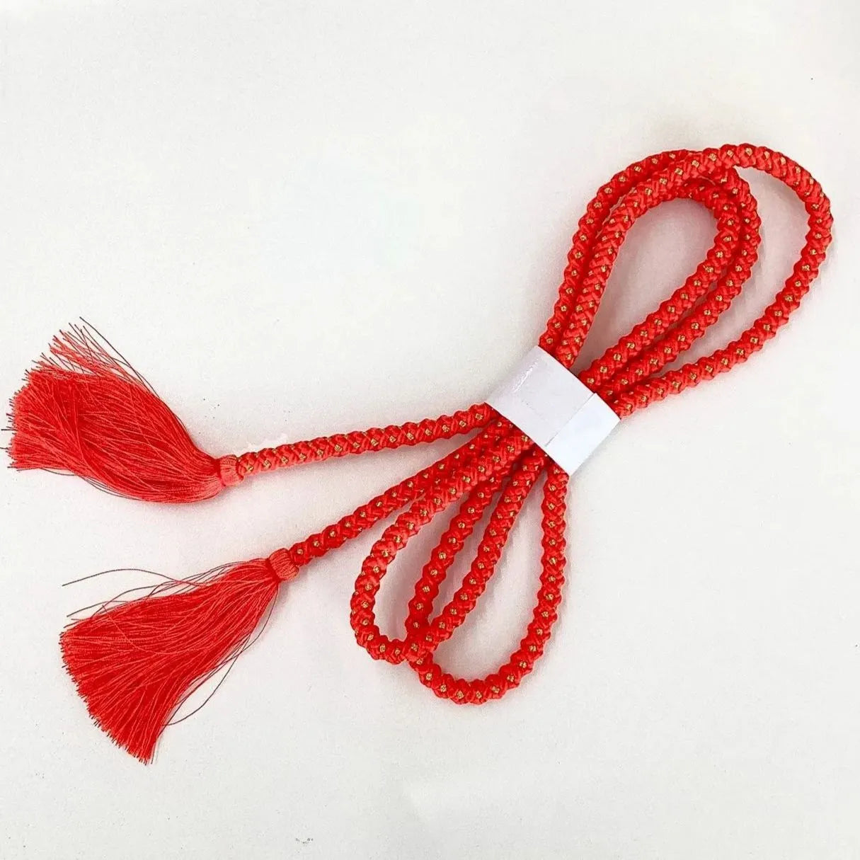 5875# Japanese Kimono Accessory Obiage and Obijime 2-piece Set Silk Shibori