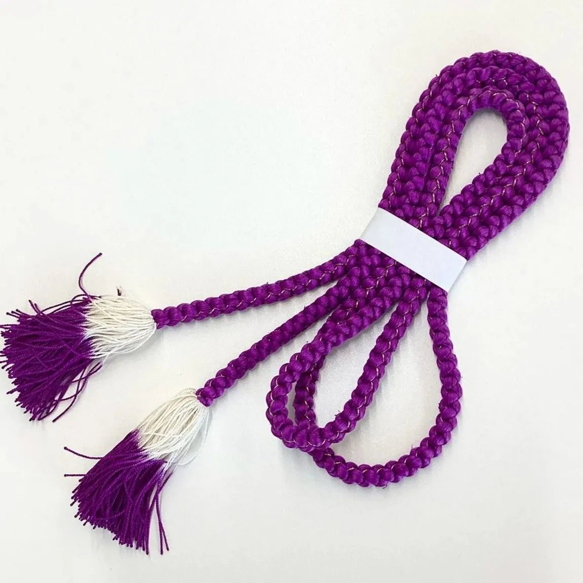 5880# Japanese Kimono Accessory Obiage and Obijime 2-piece Set Silk Shibori