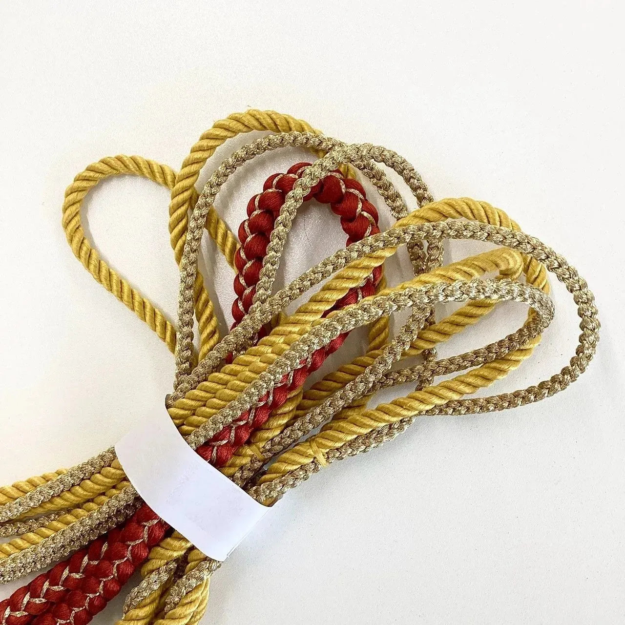 5884# Japanese Kimono Accessory Obiage and Obijime 2-piece Set Silk Shibori