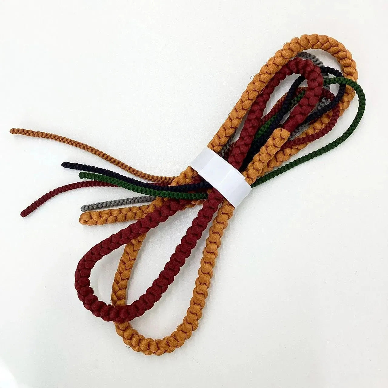 5886# Japanese Kimono Accessory Obiage and Obijime 2-piece Set Silk Shibori