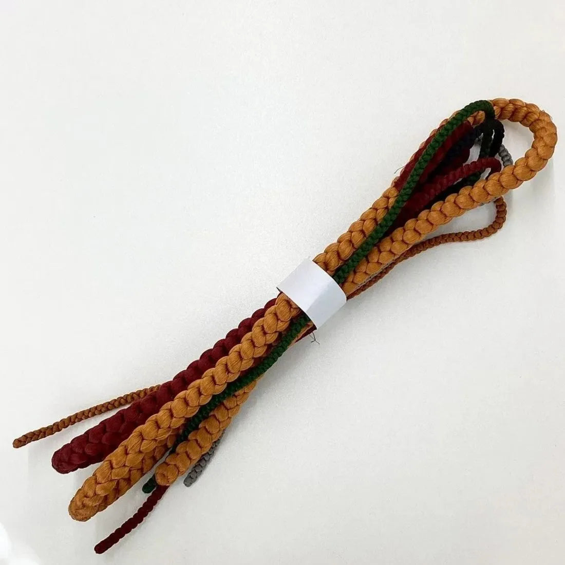 5886# Japanese Kimono Accessory Obiage and Obijime 2-piece Set Silk Shibori