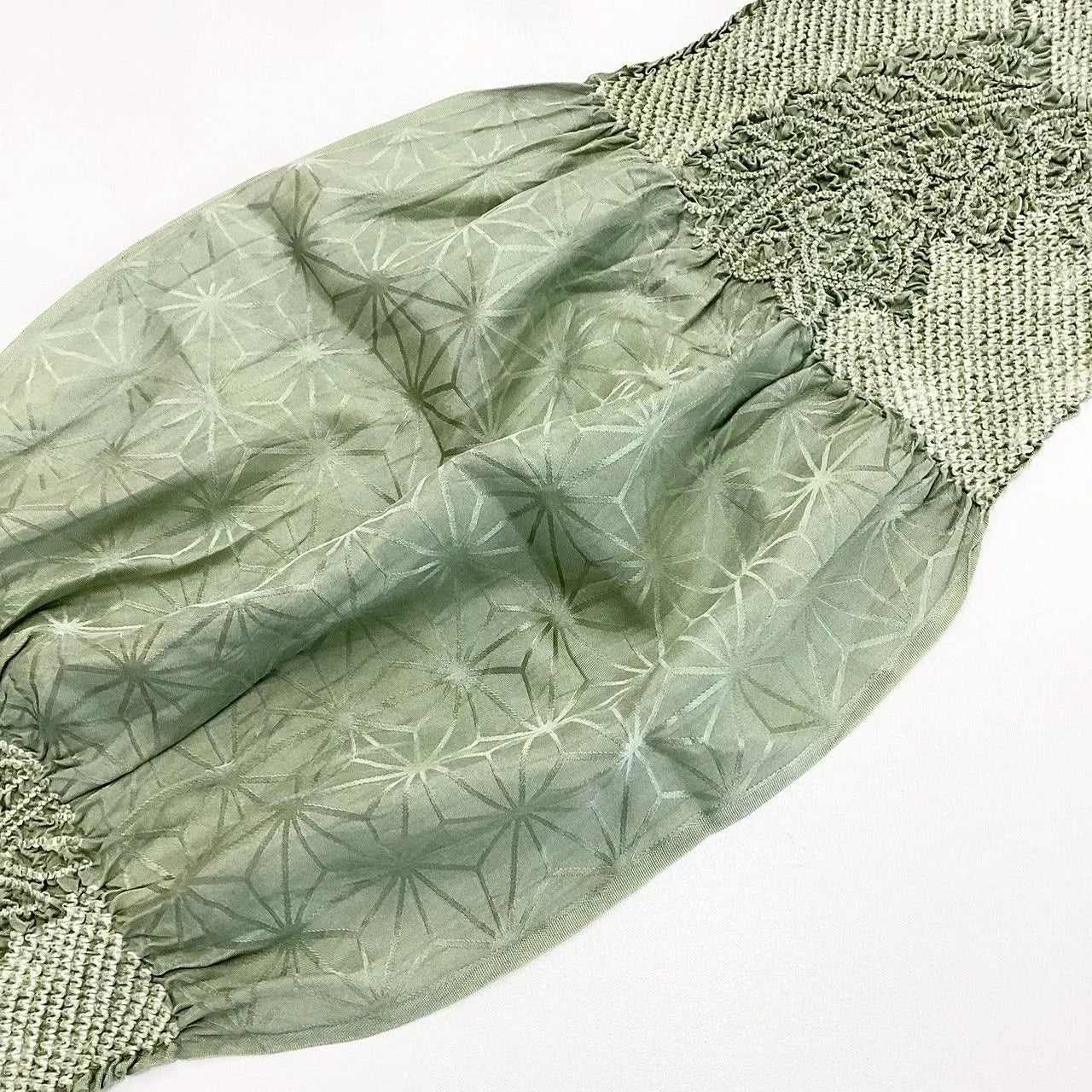 5900# Japanese Kimono Accessory Obiage and Obijime 2-piece Set Silk Shibori