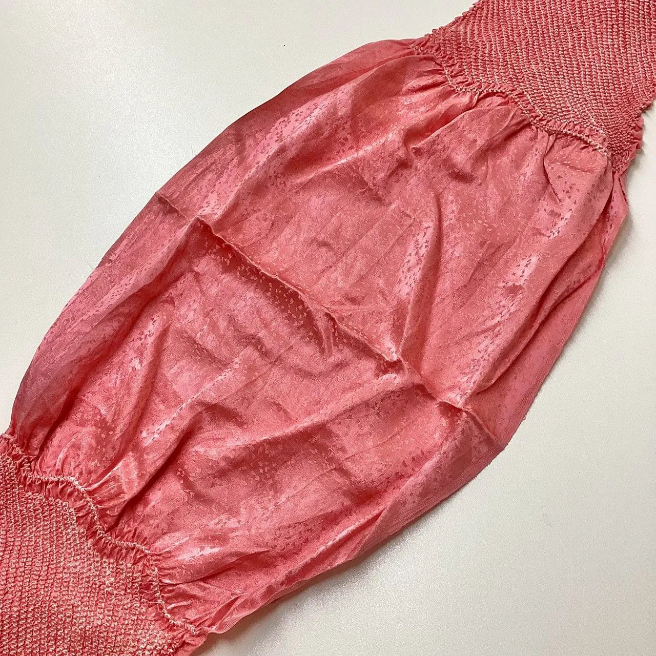 5902# Japanese Kimono Accessory Obiage and Obijime 2-piece Set Silk Shibori