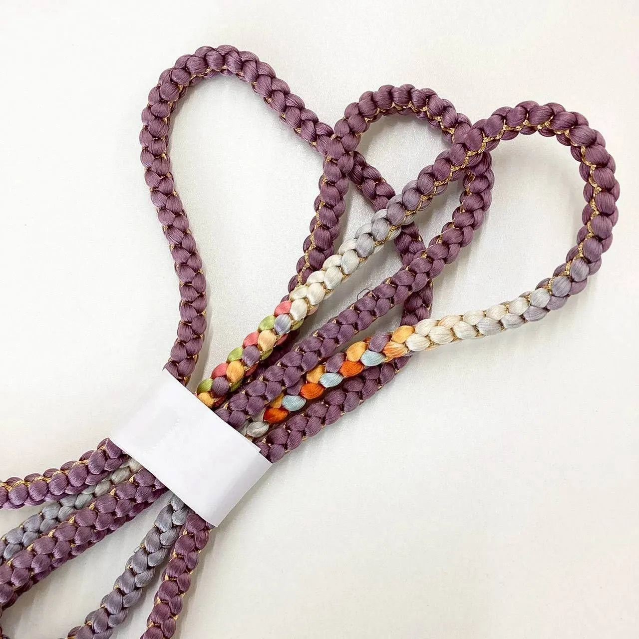 5903# Japanese Kimono Accessory Obiage and Obijime 2-piece Set Silk Shibori