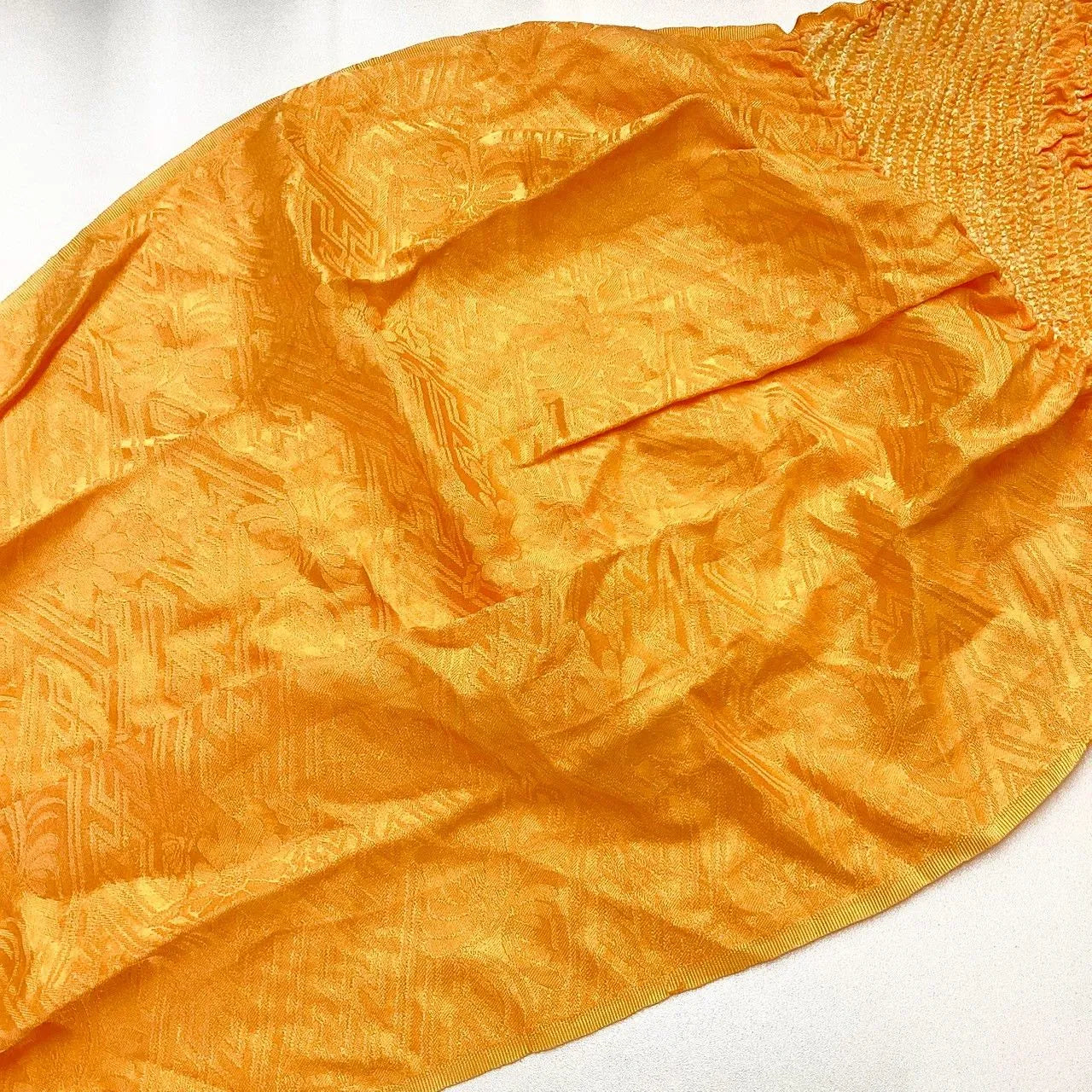 5909# Japanese Kimono Accessory Obiage and Obijime 2-piece Set Silk Shibori